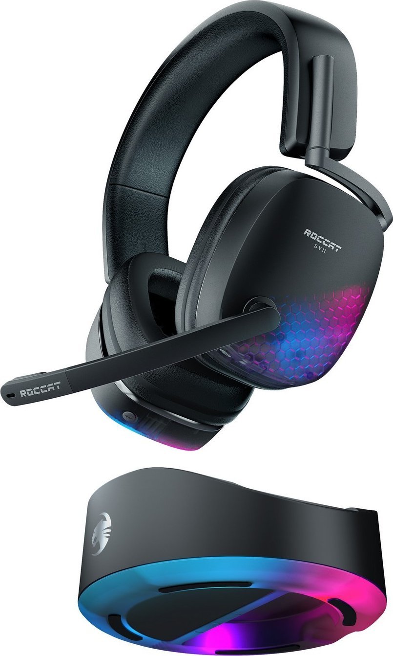 Roccat Syn Max Air black Over-Ear-Gaming-Headset austiņas