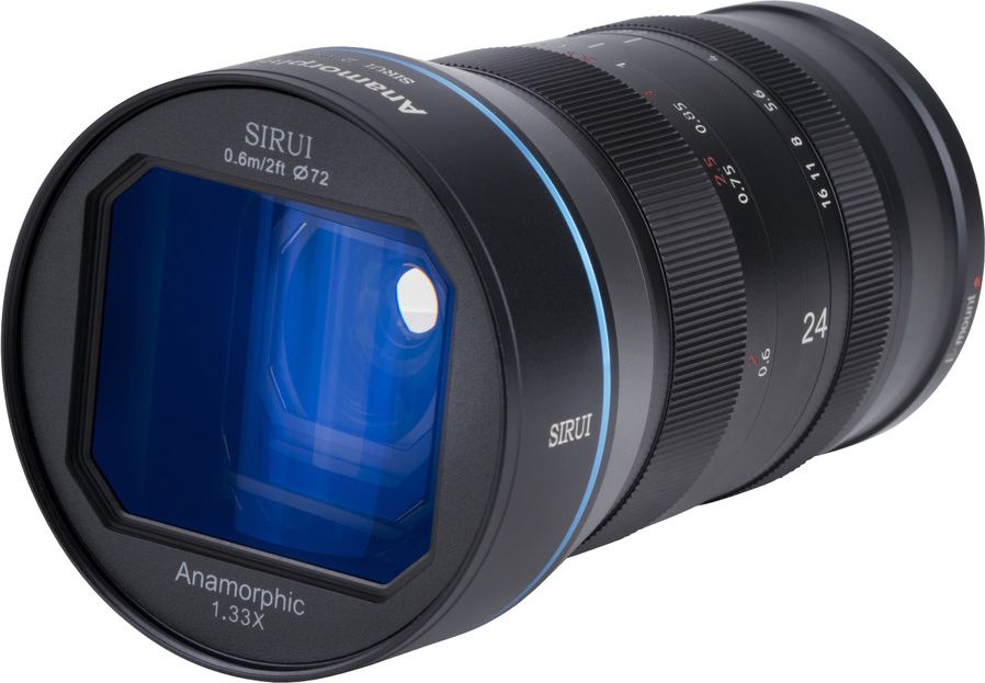 Obiektyw Sirui Anamorphic Lens Sony E 24 mm F/2.8 SR24-E (6952060012254) foto objektīvs