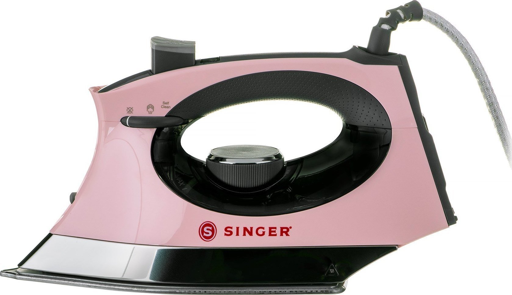 SINGER Steam Craft Steam iron Stainless Steel soleplate 2600 W pink-grey Gludeklis