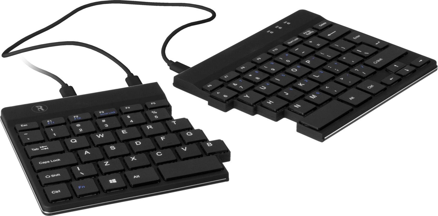 R-Go Split   Tastatur DE-Layout black klaviatūra