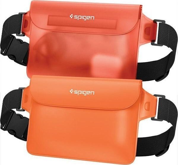 Spigen Universal Waterproof Case & Waist Bag Pomaranczowe AMP06021 Spi002456 (8809896743693)