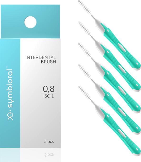 Symbioral Interdental brush 0,8 mm 5 szt. 9457884 (5908239791230) mutes higiēnai