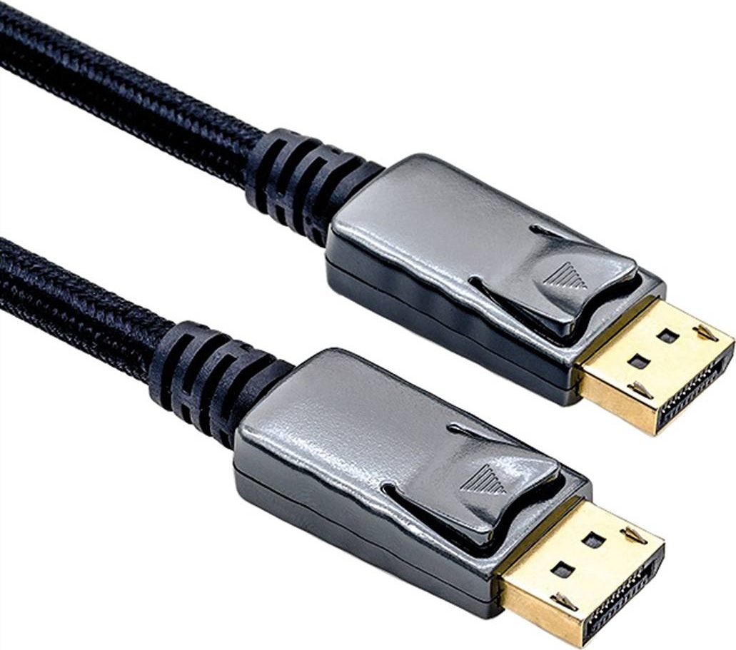 Kabel Roline DisplayPort - DisplayPort 1.5m czarny (11.04.5886) 11.04.5886 (7611990196890) kabelis video, audio