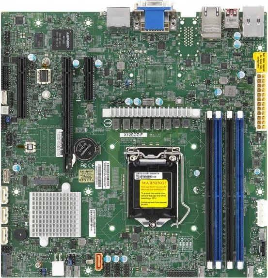 SUPERMICRO X12SCZ-QF - motherboard - micro ATX - LGA1200 Socket - Q470 pamatplate, mātesplate