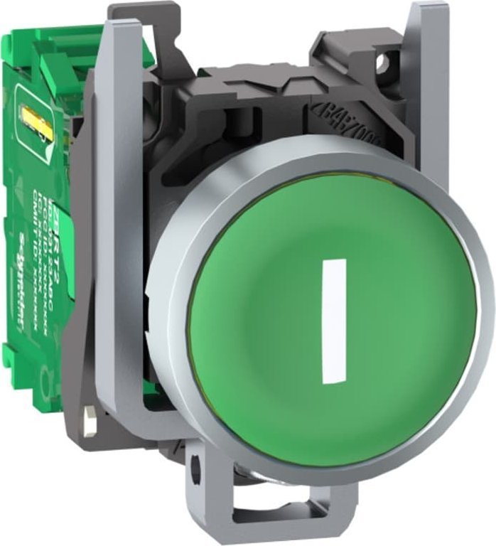 Schneider Electric Harmony XB4R Glowka bezprzewodowego i bezbateryjnego przycisku z nadajnikiem Zielona Metalowa I ZB4RTA331 ZB4RTA331 (3606 komutators