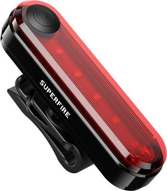 Superfire Rear bike light Superfire BTL01, USB, 230mAh