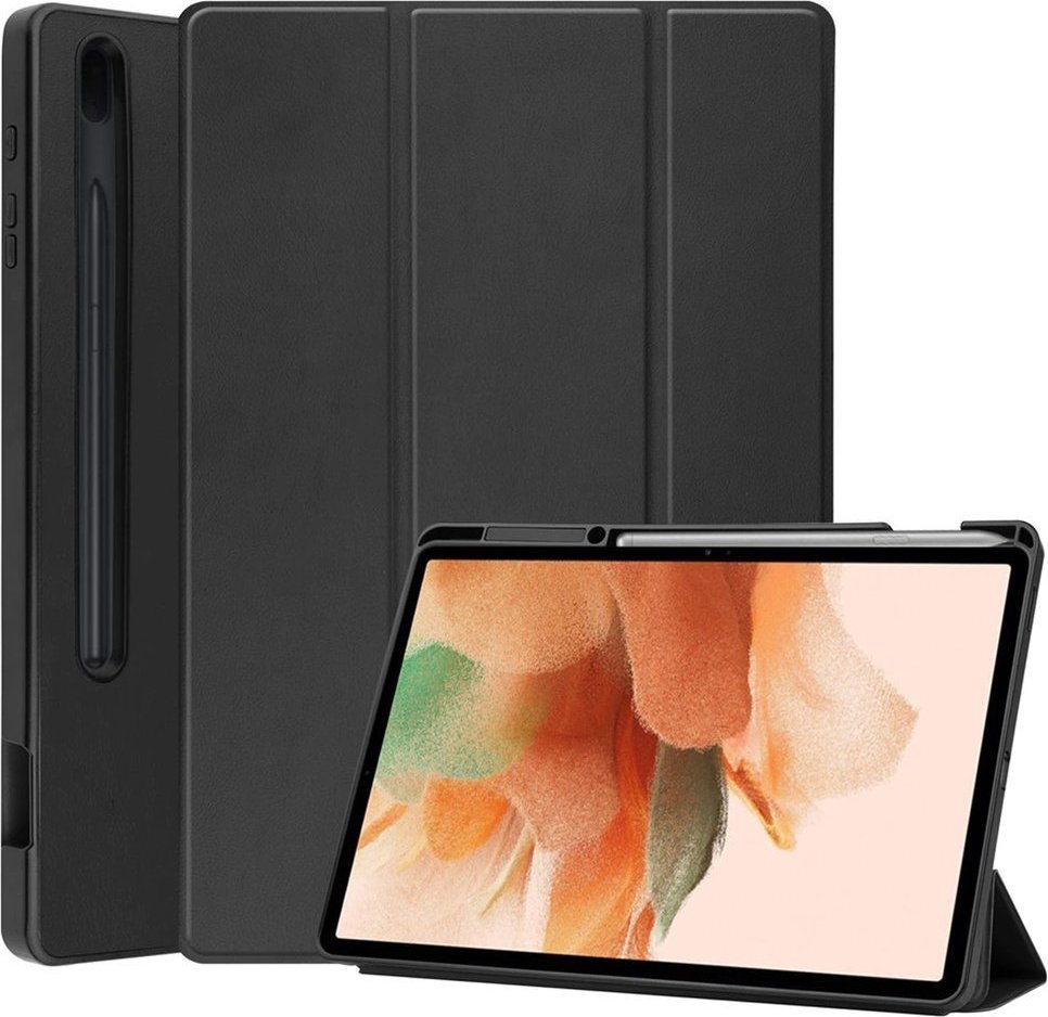 Etui na tablet Strado Etui Smart Pencil case do Samsung Galaxy Tab S7 FE T736/ Plus T970 (Czarne) uniwersalny 5904172316646 (5904172316646) planšetdatora soma