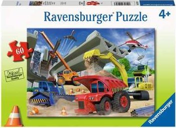 Ravensburger Puzzle 60el Maszyny budowlane 051823 Ravensburger RAP 051823 (4005556051823) puzle, puzzle