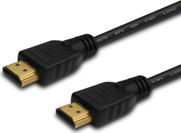 Kabel Savio Kabel SAVIO cl-05 (HDMI M - HDMI M 2m kolor czarny) cl-05 kabelis video, audio