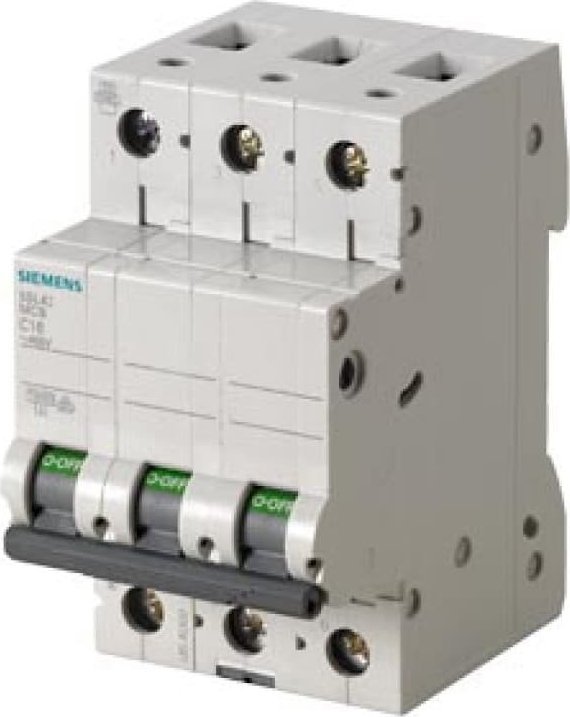 Siemens Leitungsschutzschalter 3polig 16 A 400 V 5SL4316-6 (5SL4316-6) 4001869439549 kabelis, vads