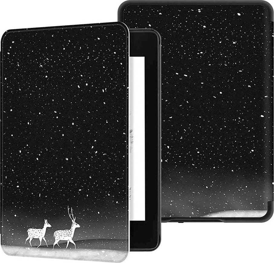 Pokrowiec Strado Etui graficzne Smart Case do Kindle Paperwhite 4 (Snow Deer) 5905101591943 planšetdatora soma