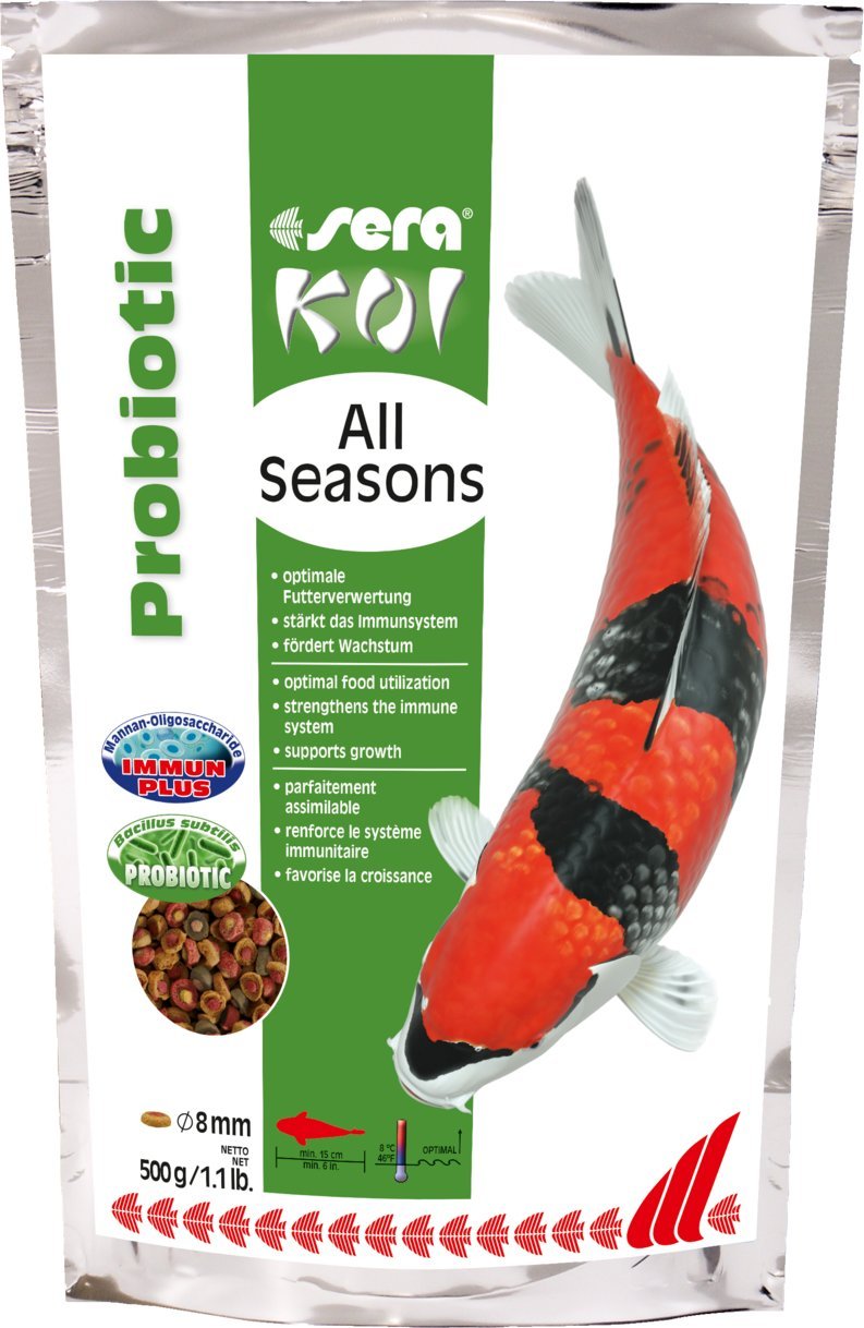 Sera Koi All Seasons Probiotic 500 g - pokarm specjalny SE-32097 (4001942444569) zivju barība