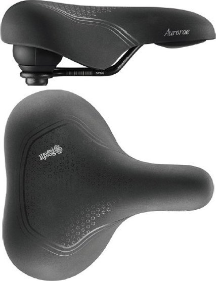 Selle Royal Siodlo SELLEROYAL CLASSIC RELAXED 90st. AURORAE unisex piankowe Slow Fit Foam, Foam Matrix, Black Soft touch Mokka + elastomery