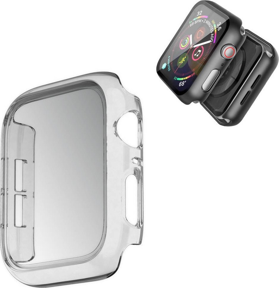 Strado Case 2in1 with glass for Apple Watch 7 45mm (Clear)