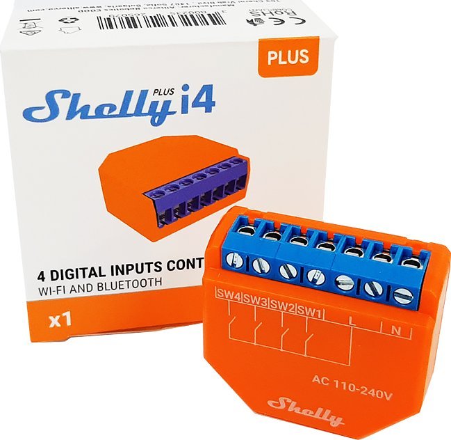 Shelly Plus i4 Shelly Control unit Wi-Fi, Bluetooth