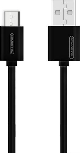 Kabel USB Somostel USB-A - microUSB 1.2 m Czarny (27230) 27230 (5902012968352) USB kabelis