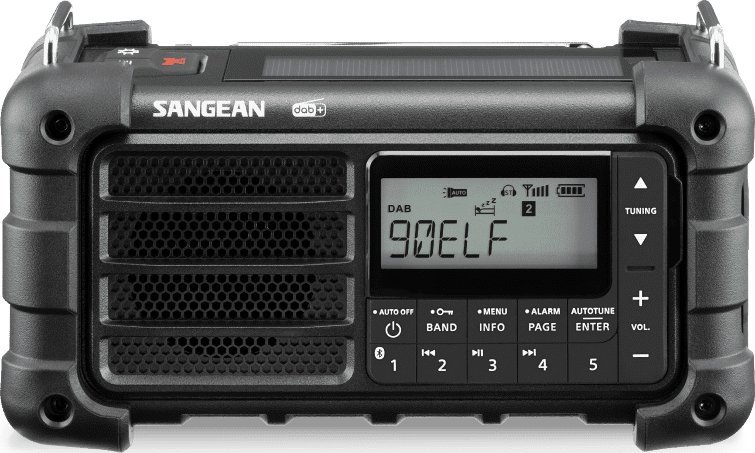 Sangean MMR-99 DAB black Emergency/Crank/Solar Radio radio, radiopulksteņi