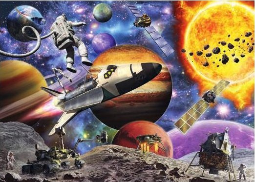 Ravensburger Puzzle 60el Explore Space. Podboj kosmosu 051625 Ravensburger RAP 051625 (4005556051625) puzle, puzzle