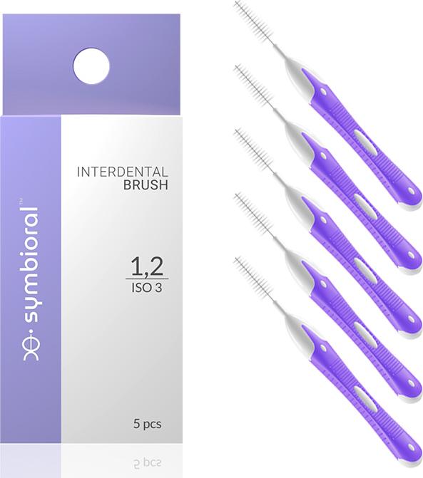 Symbioral Interdental brush 1,2 mm 5 szt. 9457886 (5908239791254) mutes higiēnai