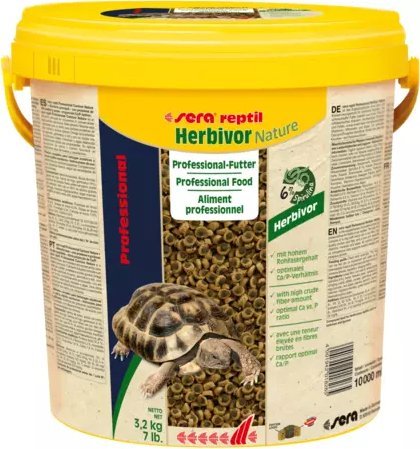 Sera Pokarm Reptil Professional Herbivor Nature 10 l, granulat - gady SE-01826 (4001942018265)
