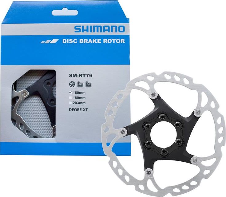 Shimano Tarcza hamulcowa Shimano XT SM-RT76 160mm 6 sr. ESMRT76S2 (4550170598396)