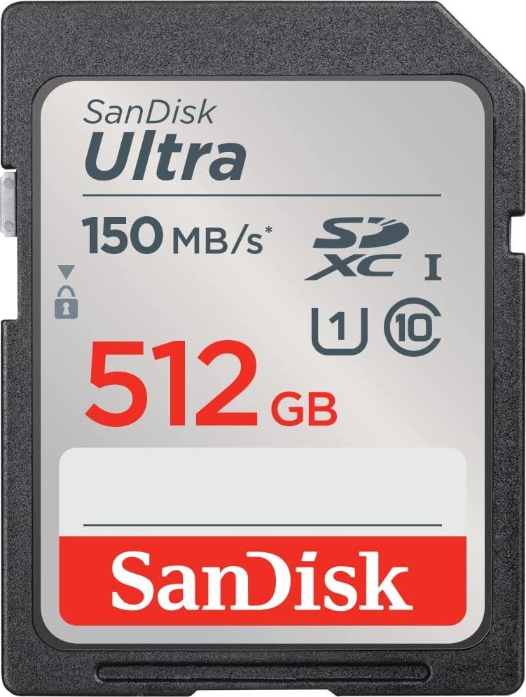 SanDisk Ultra 512GB SDXC Memory Card 150MB/s; EAN:619659200145 atmiņas karte