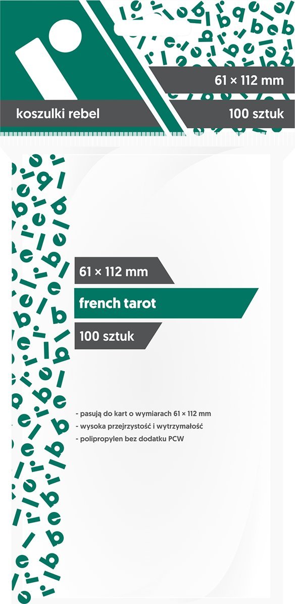 Rebel Koszulki na karty 61x112mm French Tarot 100 sztuk GXP-841755 puzle, puzzle