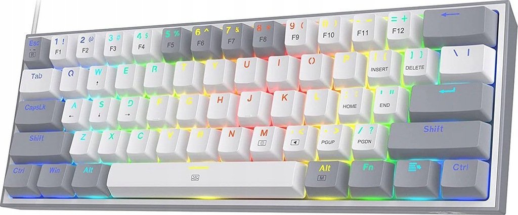 Redragon K617 Fizz Red switch keyboard (K617WG-RGB) klaviatūra