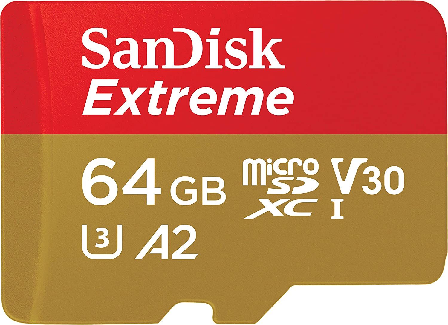 SanDisk microSDXC Extreme 64GB 170/80 MB/s A2 C10 V30 UHS-I U3 atmiņas karte