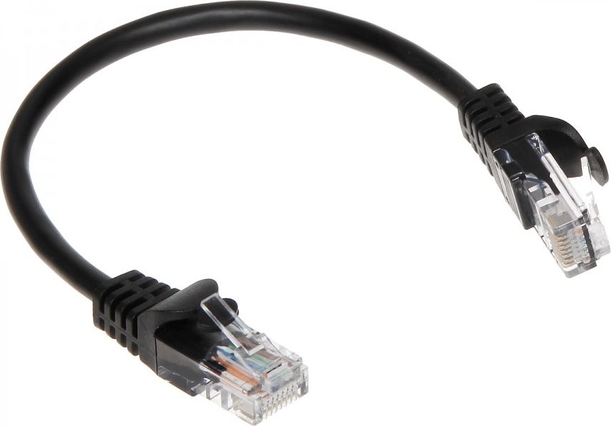 RBLINE PATCHCORD RJ45/0.2-BLACK 0.2m RJ45/0.2-BLACK (5902887010484) tīkla kabelis
