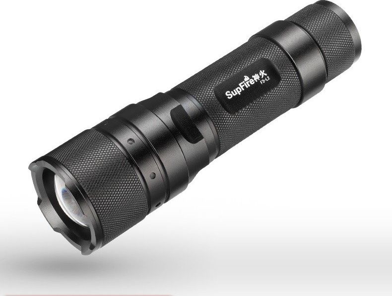 Latarka Superfire Supfire F3-L2 Latarka ZOOM 1100lm 300m CREE 10W 5h 018800 kabatas lukturis