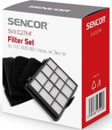 Sencor SVX 027HF Zestaw Filtrow SVC 9300BK 41009466 (8590669271498) aksesuārs putekļsūcējam