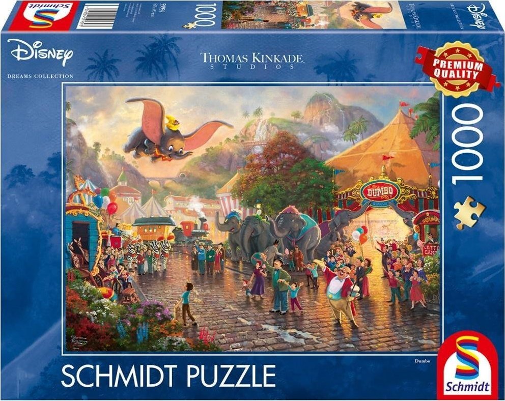 Schmidt Spiele Puzzle PQ 1000 Thomas Kinkade Slon Dumbo G3 458534 (4001504599393) puzle, puzzle
