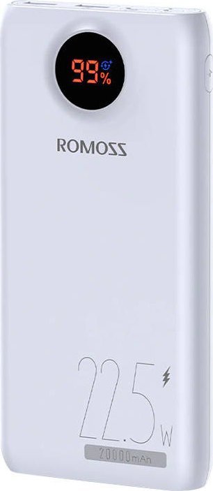 Romoss SW20PF Powerbank 20000mAh, 22.5W (white) Powerbank, mobilā uzlādes iekārta