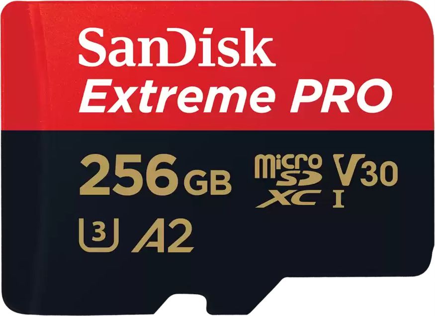 SanDisk microSDXC Extreme Pro 256GB 200/140 MB/s A2 C10 V30 UHS-I U3 atmiņas karte