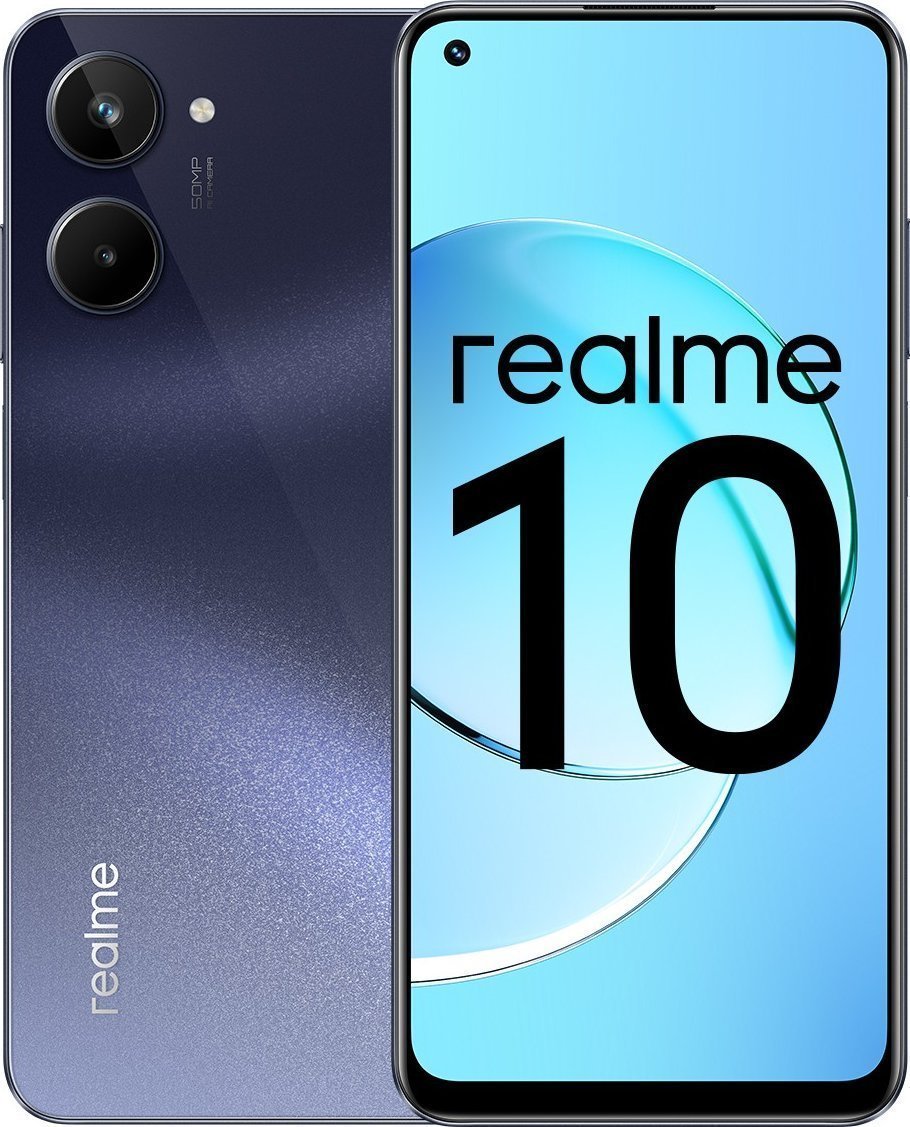 Smartfon Realme 10 8/256GB Czarny  (6054027?1) 6054027?1 (6941764403321) Mobilais Telefons