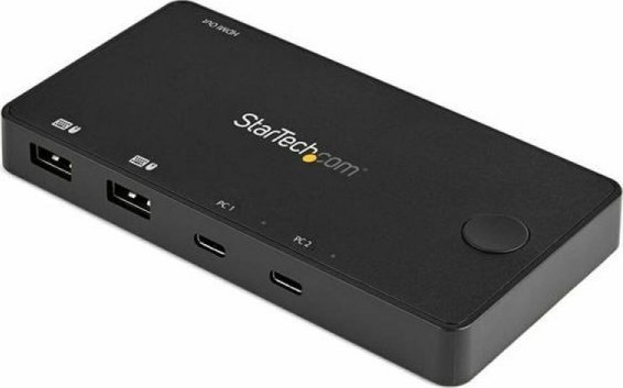 2 Port USB C KVM Switch, 4K 60Hz HDMI, Compact Dual Port UHD USB Type C Deskt... datortīklu aksesuārs