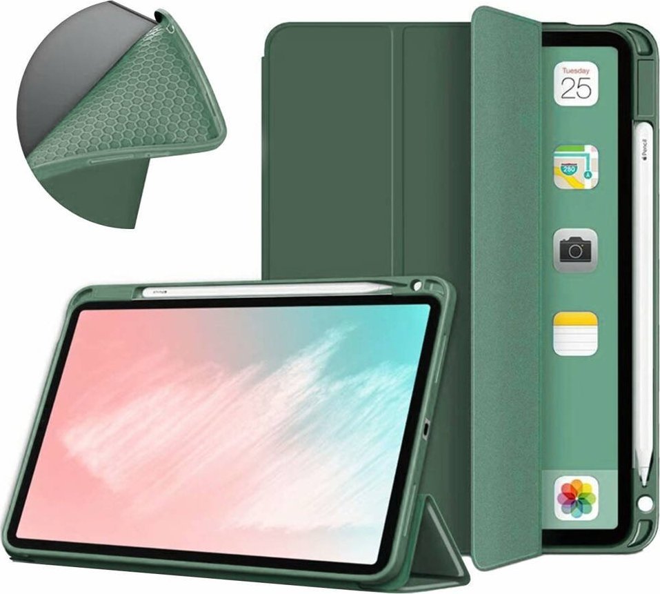 Etui na tablet Strado Etui Smart Pencil do Apple iPad Air 5 2022 - D. (Zielone) uniwersalny 5905101593350 (5905101593350) planšetdatora soma