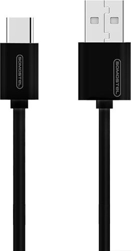 Kabel USB Somostel USB-A - USB-C 1.2 m Czarny (27229) 27229 (5902012968345) USB kabelis