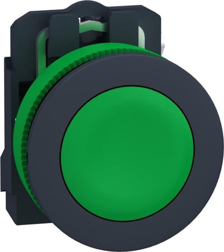 Schneider Electric Harmony XB5 Przycisk plaski plastik. zielony fi30 samoczynny powrot nieoznaczony 1Z XB5FA31 XB5FA31 (3606481360465) komutators