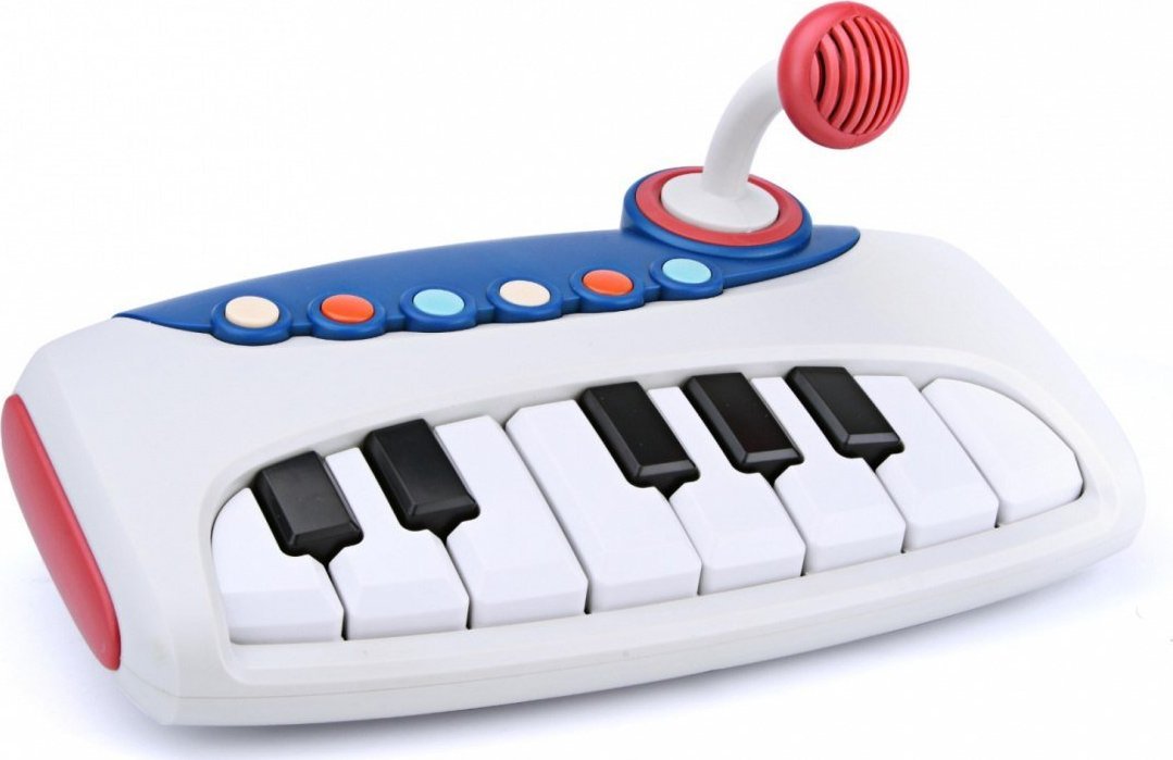 Ramiz Interaktywny keyboard z mikrofonem dla dzieci 18m+ Zabawka muzyczna Pianinko + nauka gry ZMU.K999-161 (5903864950915)