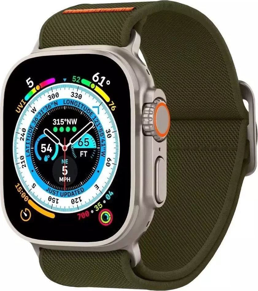 Spigen Pasek Spigen Fit Lite Ultra Apple Watch 4/5/6/7/SE/8/Ultra 44/45/49mm Khaki SPN2846 (8809896743389)