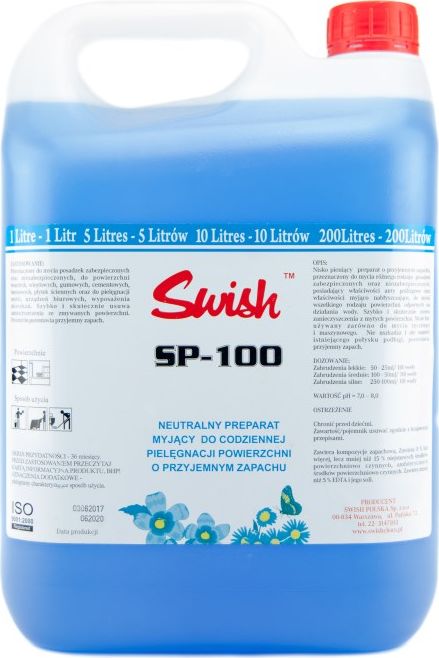 Swish Swish SP - 100 Preparat do codziennej pielegnacji powierzchni, kwiatowy 5 l SP100/5L (5907662640405) Sadzīves ķīmija