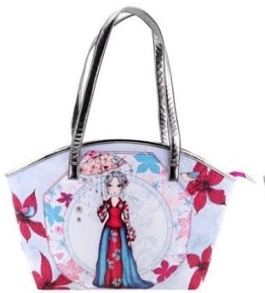 Santoro Torebka Curved Shopper Bag Parasol biala (273819) 273819 (5018997420249) Skolas somas un penāļi