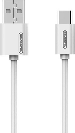 Kabel USB Somostel USB-A - 1.2 m Bialy (27233) 27233 (5902012968383) USB kabelis
