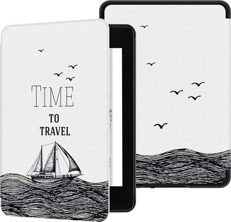 Pokrowiec Strado Etui graficzne Smart Case do Kindle 10 2019 (Time to Travel) 5905101591851 planšetdatora soma