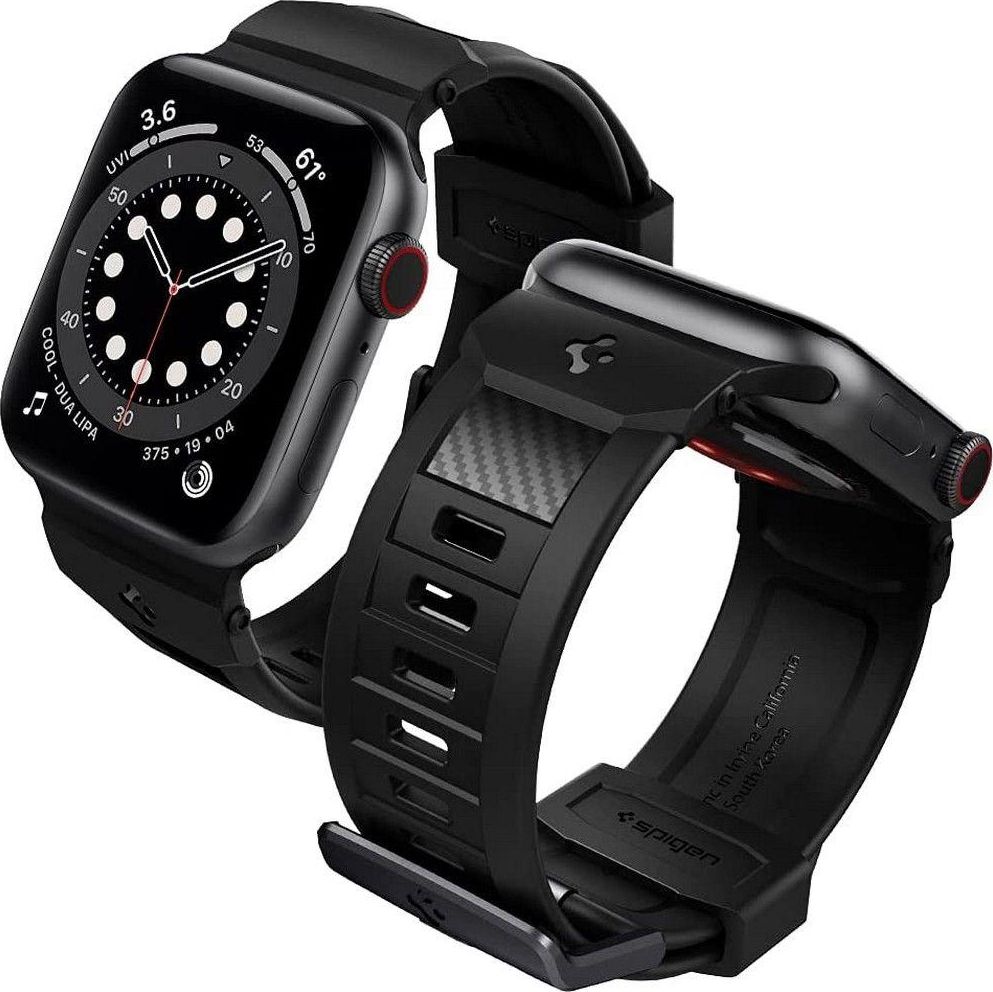 Spigen Pasek Spigen Rugged Band Apple Watch Series 42/44mm Matte Black SPN1694BLK (8809756646454)