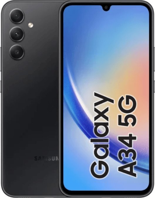 Smartfon Samsung Galaxy A34 5G 6/128GB Czarny  (1392798) Mobilais Telefons