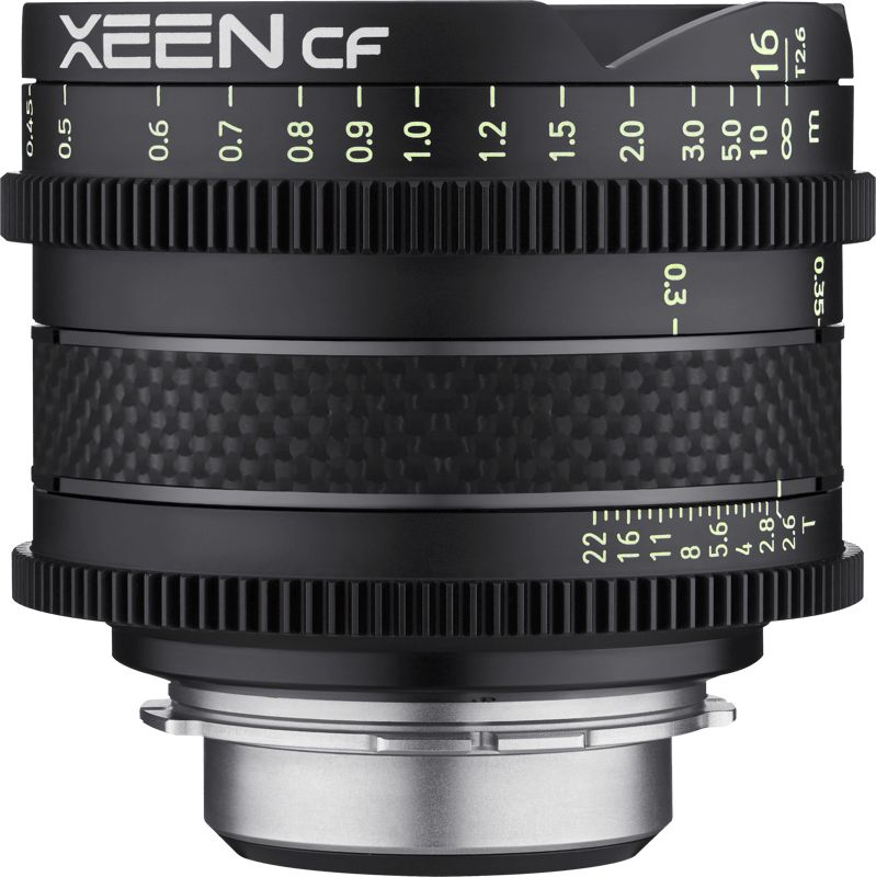 Obiektyw Samyang Xeen PL 16 mm F/2.6 CF F1513612103 (8809298886295) foto objektīvs