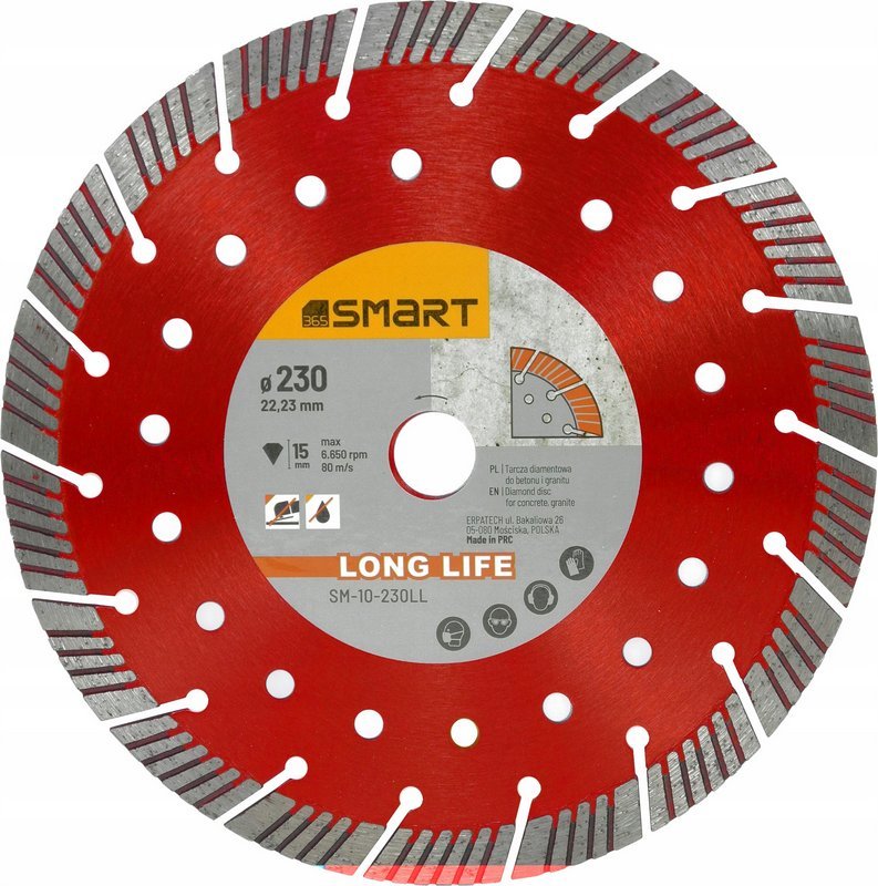 Smart tarcza diamentowa long life 230mm SM-10-230LL 10-230LL (5901769684454)